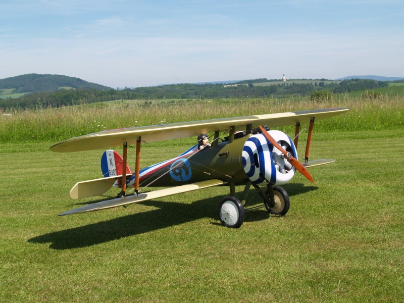 Nieuport N28 v měřítku 1:2,75