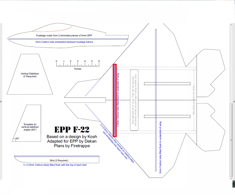 F22 Epp/Depron Parkjet rip