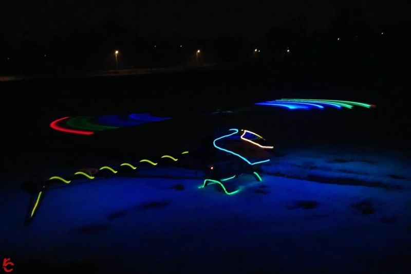 Čiko7 T-Rex 700 Night Flight